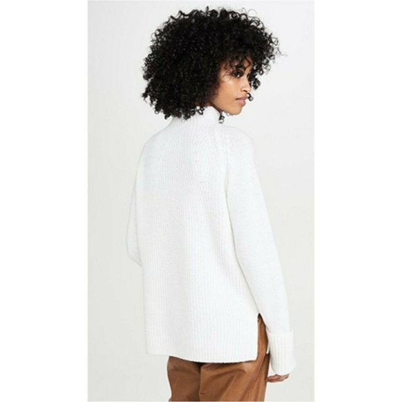Vince SZ M Rolled Cuff Mock Neck Pullover Sweater - Picture 10 of 11